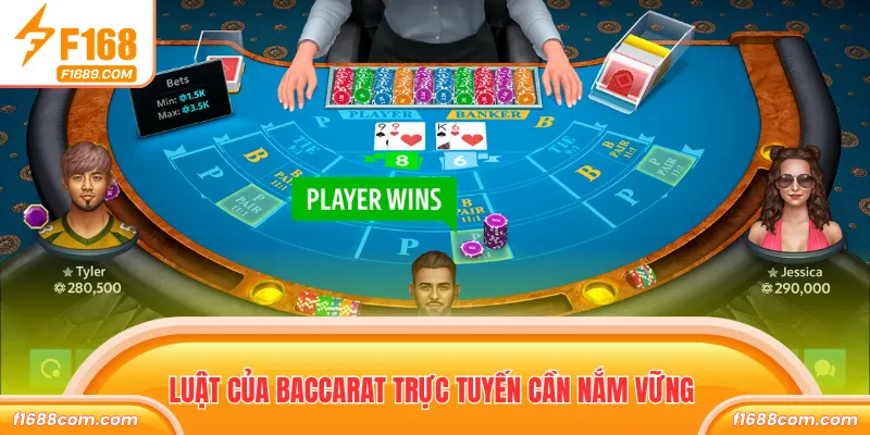Luật của baccarat trực tuyến cần nắm vững