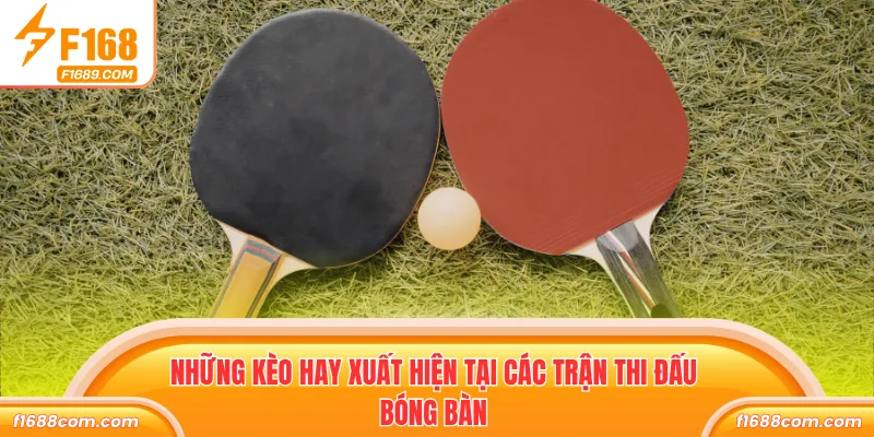 Những kèo hay xuất hiện tại các trận thi đấu bóng bàn