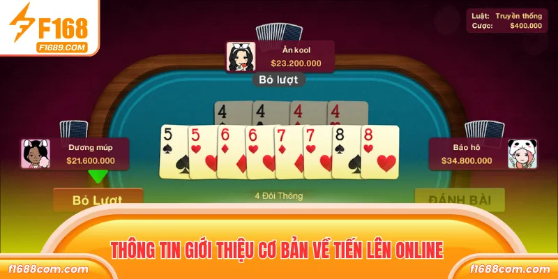 Thông tin giới thiệu cơ bản về tiến lên online